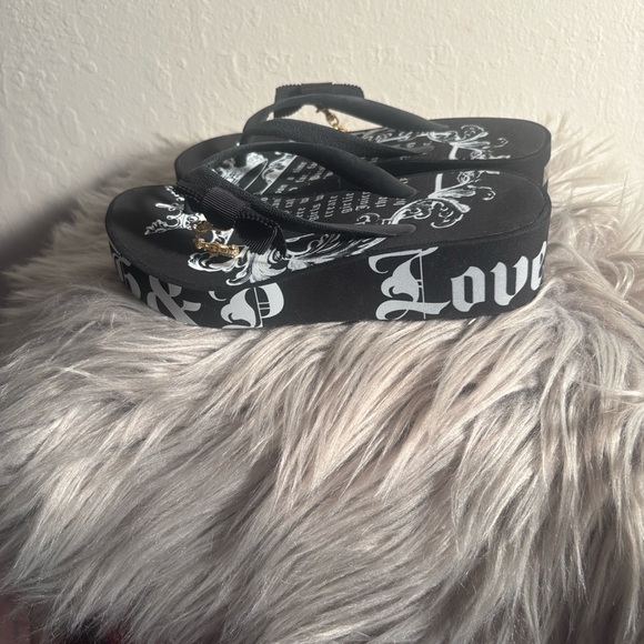 NWOT Juicy Couture Little Girls Wedge Sandal, Sz 12 - Picture 4 of 7